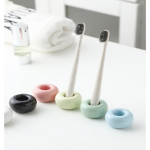 도자기 규조토 칫솔꽂이 걸이 세라믹 스텐드 거치대 심플 욕실용품, 2.핑크