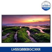 삼성 55인치 4K UHD 사이니지 모니터 LH55QBBEBGCXKR, 본품+고정형월마운트(가로/세로설치형)