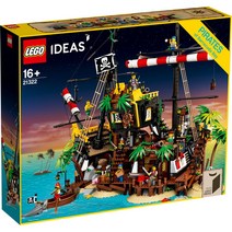 레고 LEGO Ideas Barracuda Bay Pirate Shipwreck Model The Pirate Bay 21322 Toy Boy, 혼합색상