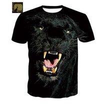 3D 티셔츠 호랑이 남여공용 여름 프린트 쿨 반팔 동물