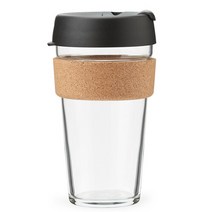 킵컵 텀블러 브루 코르크 - 블랙 L 16oz
