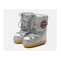 2023 겨울 여성 스노우 부츠 중간 송아지 플랫폼 방수 비 슬립 레이스 업 블랙 화이트 웜 스키, 03 silver_04 41-42 (26-26.5cm)