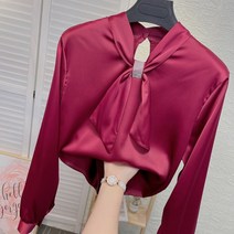 리본 타이 새틴 베이지 화이트 하객룩 아나운서룩 상견례 옷차림 돌잔치룩 블라우스