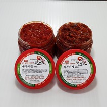 [토굴안애] 1+1 광천 양념젓갈 500g, 가리비젓+꼴뚜기젓