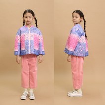 매직에디션 OG34-JP002 핑크 반다나퀼팅점퍼