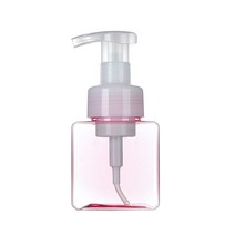 PETG 거품용기 사각 250ml 450ml, 1개, 250ml 핑크
