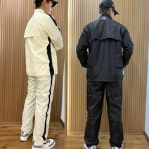 골프 비옷 우비 남성 우의 방수 레인코트 필드 야외, XL 블랙