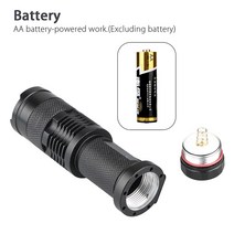 세균 측정기 1pc Led UV 손전등 보라색 극강 바이올렛 AA 배터리 토치 램프 플래시 라이트 블랙 돈 현금 검, 한개옵션0
