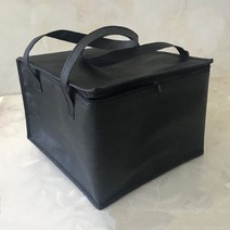 보냉백 휴대용 이동식 박스 캠핑 미니 아이스 종이 쿨러 바퀴달린 백, 25X25X20cm, black
