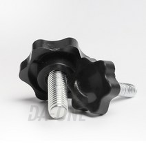 특수볼트M6 M8 M10 별 머리 검정색 플라스틱 베이클라이트 수동 나사 볼트 클램핑, 19 M8x70mm 1pcs