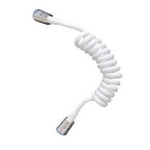 스프링 플렉시블 샤워 호스 스프레이 물 배관 화장실 비데 분무기 건 전화선 욕실 액세서리 1 개, [01] white, [02] 200cm