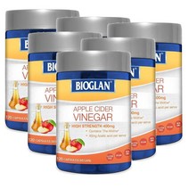 바이오글랜 애플사이다비니거 사과식초 120정 BIOGLAN Apple Cider Vinegar, 6개