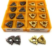 선반 밀링 바이트 mmt16er ag60 vp15tf 카바이드 인서트 나사 선삭 도구 절삭 공구 도구 cnc 도구 16erag60 나사 인서트 선삭 인서트, 10개, mmt 16er ag60 ue6020