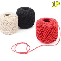 행택고리 후크 택라벨 종이마끈 6색 지끈 신문철 큐방, 레드