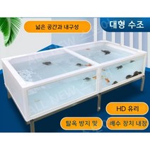 대형 플라스틱 횟집수조 물고기어항 수산시장 조개진열
