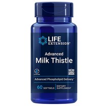 라이프익스텐션 Milk Thistle 밀크시슬 실리포스 Non-GMO 글루텐프리 60정, 1개