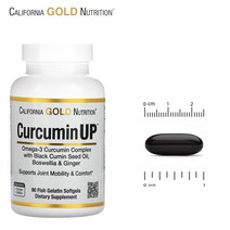 캘리포니아골드 커큐민업 90피쉬젤라틴 소프트젤 오메가3 블랙커민씨드오일