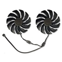 Jzwefdo 88MM 그래픽 카드 팬 T129215SU TPLD9210S12HH 4핀 GPU 냉각 Gigabyte GTX 1060 1070 1070Ti RX 470 480 570, Graphics Fan-AA