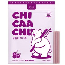 반려소반 곰돌이 치카츄 강아지 간식 덴탈껌, 블루베리, 1개