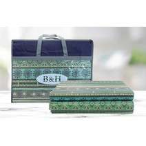 (다떨이몰) B&H 국내산 매트 나들이용매트 피크닉매트 캠핑매트 휴대용매트 야외용 접이식 방수매트 150x200 발포매트 3단접이식, 인디안