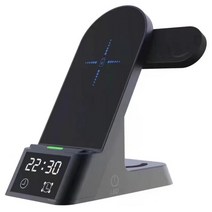 와이피 6 in 1 애플워치 15W고속 무선충전기 거치대, 블랙x1
