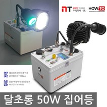 니토무역 하우투 집어등 달초롱 50W 갈치 호래기 갑오징어 볼락 칼치, 8.2시간 (SH-M50W-250D) 고속충전기