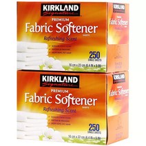 커클랜드 시그니춰 시트형 섬유유연제 250매x2 총500매 Kirkland Signature Fabric Softener Sheet