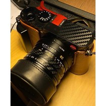 알루미늄 합금 엄지 핸들 금속 그립 핫슈 커버 카메라 마운트 Leica Q2 Q Typ 116 용 블랙 레드, 01 Red