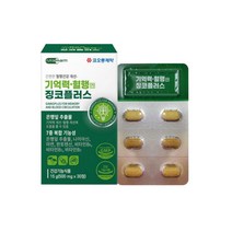 식 약 처인증 기억력 혈행 건강에 도움 좋은 징코 플러스 은행잎 추출물 효능 영양제 보조제 학생 수험생 직장인 남성 여성 부모님 노인 할머니 할아버지 선물 1박스 사은품, 1개