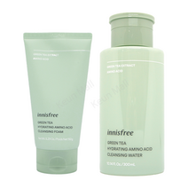 [이니스프리]그린티 수분 아미노 클렌징 2종 SET_(폼 150g+워터 300ml), 1개, 150g+300ml