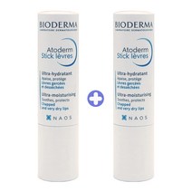 바이오더마 아토덤 스틱레브르 립밤, 라즈베리향, 2개