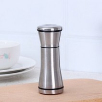 양념통 소스통 다이소꿀통 흐르지않는소스통 ZLCA 스테인레스 스틸 수동 후추 스파이스 밀 분쇄기 주방 액세서리 레스토랑 호텔 홈 부엌 사용하기 위해, 01 Stainless steel
