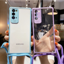 갤럭시 a10e a20e 케이스 스트랩 넥스트랩 크로스 투명 폰케이스 galaxy strrap case 공신폰 키즈폰 신비폰 카카오리틀프렌즈 폰 아동