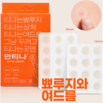 뾰루지 여드름 패치 안티나 습윤밴드 원형 54개, 원형 54개입 1팩