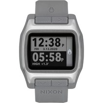 NIXON High Tide A1308-100m 방수 남성용 디지털 서핑 시계(44mm 시계 모드 23mm Pu/고무/실리콘 밴드) - 재활용 해양 플라스틱으로 제작