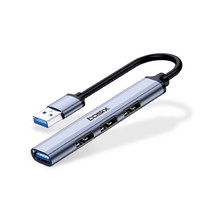 [huina580] 베이식스 4포트 USB 3.0 2.0 무전원 멀티허브 BU4A