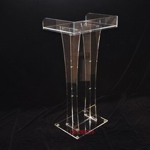 아크릴데스크 투명 강연대 소강 강 대상 교탁 사회상 무대 단상 스탠드 발표 회의실, 총 높이 1.15m  탁자사이즈 60x40cm