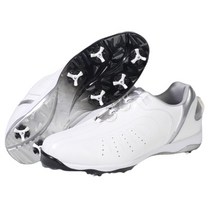 MNX15 남성 천연가죽 보아 스파이크 수제 골프화 피니쉬 | 화이트 - mg-06-white, 275