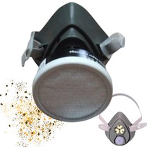 제조 분진 작업용 싱글형 경량 방독마스크 대학교 관리사무소 방연 공장