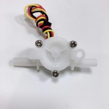 플로우센서 높은 정확도 OD 6mm 마이크로 물 유량 측정기 플라스틱 홀 외부 트레드 0.2-3L/min 우유 커피, 03 24V