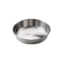 킹센스 사각 원형 스텐 접시 나눔 샐러드 그릇, 킹센스 테이블팬 22cm