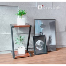 코지테일러 다용도 인테리어 화분 스탠드 B21, 블랙티크