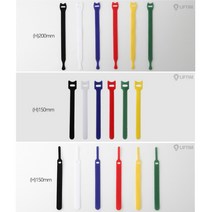 케이블타이 찍찍이 케이블 전선정리 재활용 100P, A타입, 블랙 100개