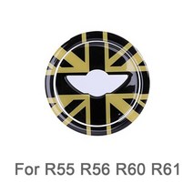 자동차 스티어링 휠 센터 3D 전용 스티커 미니 쿠퍼 R55 R56 R60 R61 F55 F56 F60 클럽맨 컨트리맨 액세서, 01 For R55 R56 R60 R61