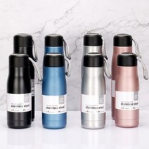 스트랩 데일리 텀블러 보온병/420ml 550ml 답례품 어린이집 생일 결혼식 돌잔치 유치원 선물 칠순 선생님 간식 승진 소규모 친구 영어 상품 첫돌, 420ml핑크