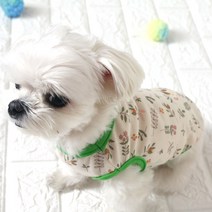 강아지옷 국내산 오가닉 실내복 잠옷 노령견옷, 7.숲속의향기