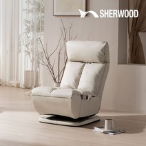 쉐우드가구 오지 릴렉스 회전형 리클라이너 소파 반달쿠션포함, 그레이