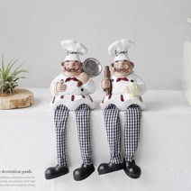 파스타 레스토랑 인테리어용 요리사인형 선반장식품 사계절 소품샵 홈인테리어소품 대
