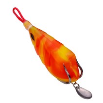 가물치 스타프로그 프로그루어 가물치루어 개구리 앵그리 프로그(6cm/13gx5개) 포퍼 프로그웜 탑워터 개구리웜 배스 루어 가물치낚시, 유선형 오렌지 13gx5개