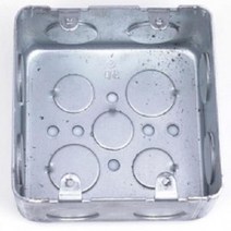 철복스 콘센트 사각 54mm 매립박스 전선관연결